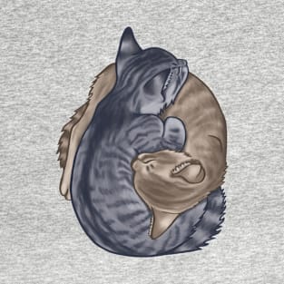 kitten snuggle puddle T-Shirt